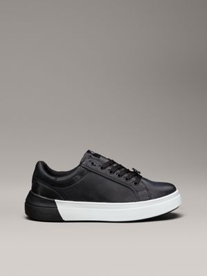 black kids satin trainers for girls calvin klein jeans