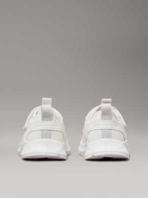 ivory toddlers and kids velcro trainers for girls calvin klein jeans