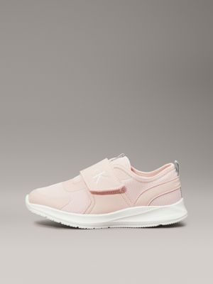 pink toddlers and kids velcro trainers for girls calvin klein jeans