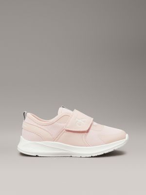 pink toddlers and kids velcro trainers for girls calvin klein jeans