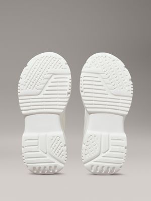 off white/beige kindersneakers voor meisjes - calvin klein jeans