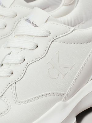 off white/beige kindersneakers voor meisjes - calvin klein jeans