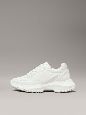 off white/beige kindersneakers voor meisjes - calvin klein jeans