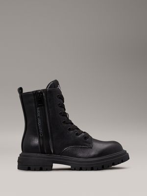 black kids boots for girls calvin klein jeans