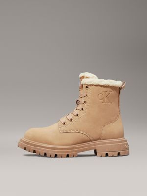 sand kinder-teddy-schneeboots für mädchen - calvin klein jeans