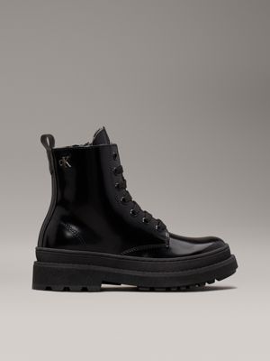 Calvin klein patent boots hotsell