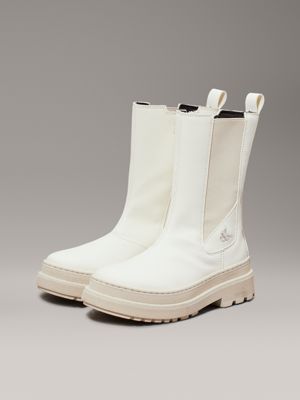 ivory kids chelsea boots for girls calvin klein jeans