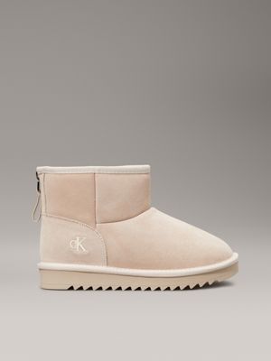 brown kids suede boots for girls calvin klein jeans