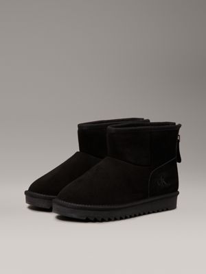 black kids suede boots for girls calvin klein jeans