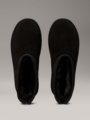 black kids suede boots for girls calvin klein jeans