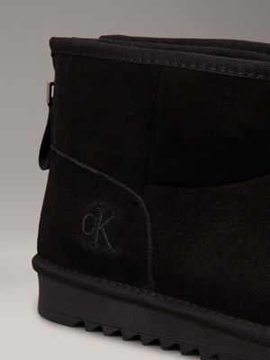 black kids suede boots for girls calvin klein jeans