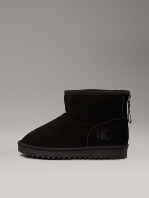 black kids suede boots for girls calvin klein jeans