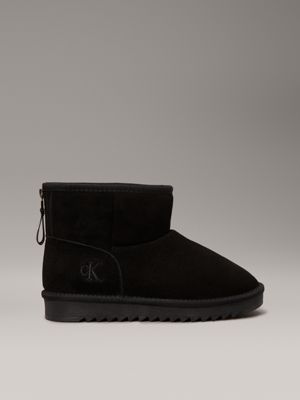 black kids suede boots for girls calvin klein jeans