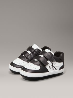 black baby velcro trainers for boys calvin klein jeans