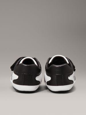 baskets à velcro pour bébé black/white pour garçons calvin klein jeans