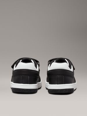 sneaker con velcro bambino e ragazzo black/white da gender-inclusive bambini calvin klein jeans