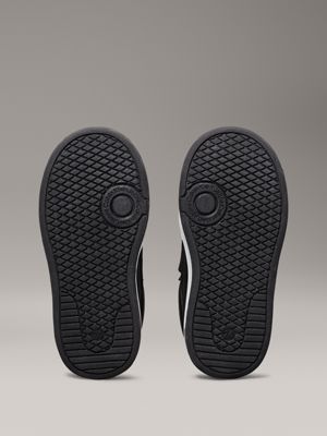 sneaker con velcro bambino e ragazzo black/white da gender-inclusive bambini calvin klein jeans