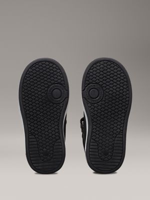 sneaker a collo alto bambino e ragazzo black/white da gender-inclusive bambini calvin klein jeans