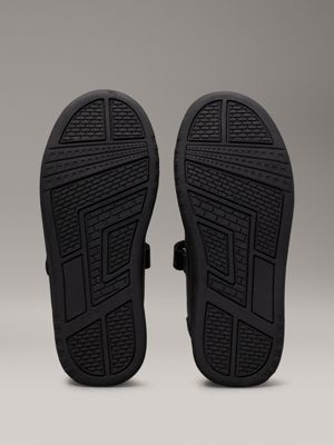 black kids velcro trainers for kids gender inclusive calvin klein jeans