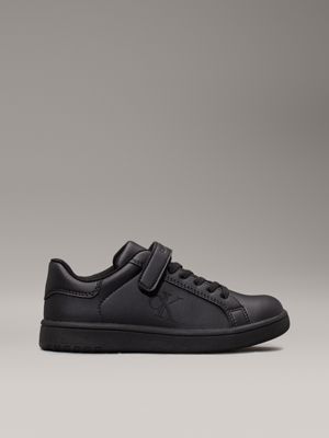 black kids velcro trainers for kids gender inclusive calvin klein jeans