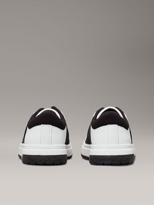 white / black kids slip-on trainers for kids gender inclusive calvin klein jeans