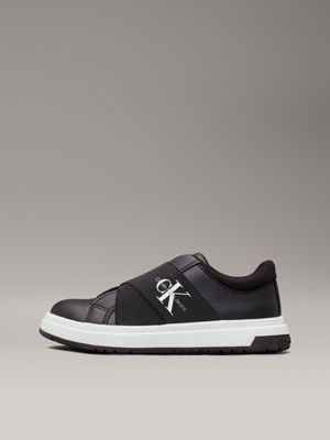 black kids slip-on trainers for kids gender inclusive calvin klein jeans