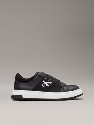 black kids slip-on trainers for kids gender inclusive calvin klein jeans