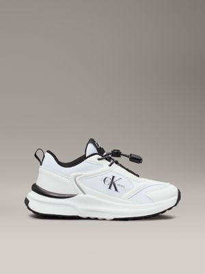 white kids no-tie trainers for kids gender inclusive calvin klein jeans