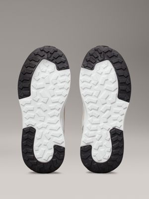 beige sneakers für kinder ohne schnürung für gender-inclusive kinder - calvin klein jeans