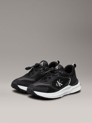 black kids no-tie trainers for kids gender inclusive calvin klein jeans