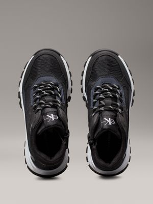 black high top sneakers mit reißverschluss für jungen - calvin klein jeans