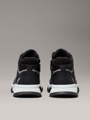 black high top sneakers mit reißverschluss für jungen - calvin klein jeans