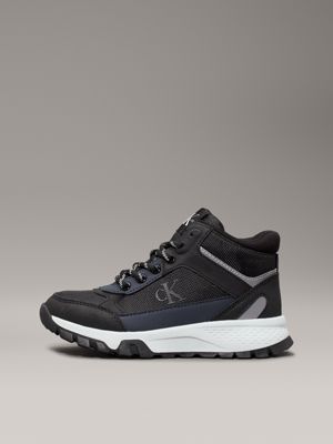 black high top sneakers mit reißverschluss für jungen - calvin klein jeans