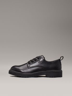 scarpe stringate bambino black da gender-inclusive bambini calvin klein jeans