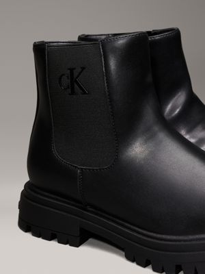 black kids chelsea boots for kids gender inclusive calvin klein jeans