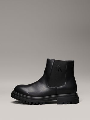 black kids chelsea boots for kids gender inclusive calvin klein jeans