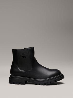 black kids chelsea boots for kids gender inclusive calvin klein jeans