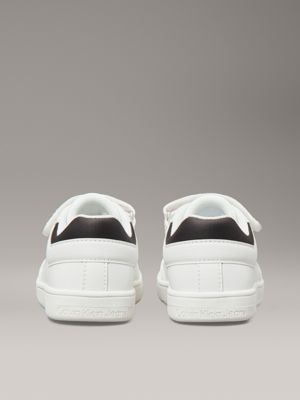 white / black kids and toddlers trainers for kids gender inclusive calvin klein jeans