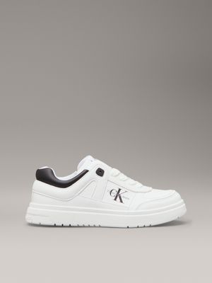 white kids trainers for kids gender inclusive calvin klein jeans