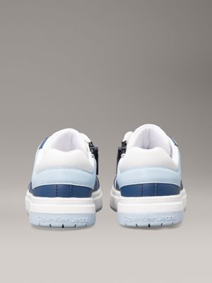 blue/white/light blue kids trainers for kids gender inclusive calvin klein jeans