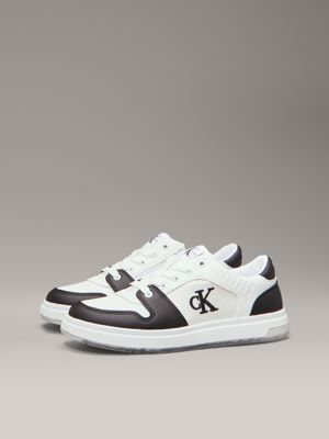 black / white kids trainers for kids gender inclusive calvin klein jeans