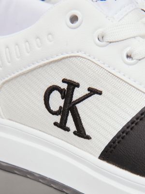 black / white kids trainers for kids gender inclusive calvin klein jeans