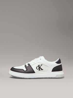 black / white kids trainers for kids gender inclusive calvin klein jeans