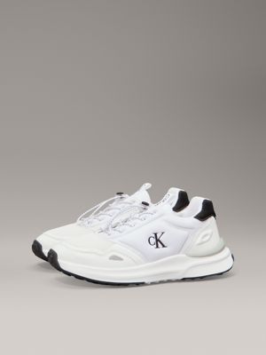 white / black kids no-tie trainers for kids gender inclusive calvin klein jeans