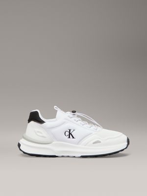 white / black kids no-tie trainers for kids gender inclusive calvin klein jeans