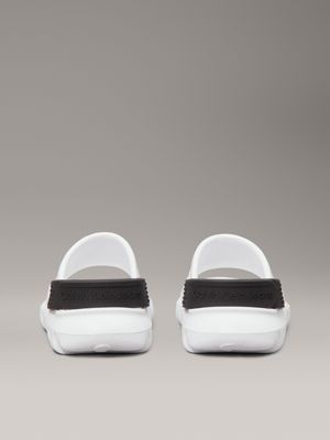 white / black kids and toddlers sliders for kids gender inclusive calvin klein jeans