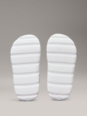 white / black kids and toddlers sliders for kids gender inclusive calvin klein jeans