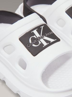 white / black kids and toddlers sliders for kids gender inclusive calvin klein jeans