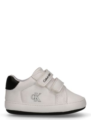 white baby signature velcro trainers for boys 