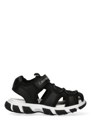 sandales avec velcro pour enfant et jeune enfant black pour garçons 